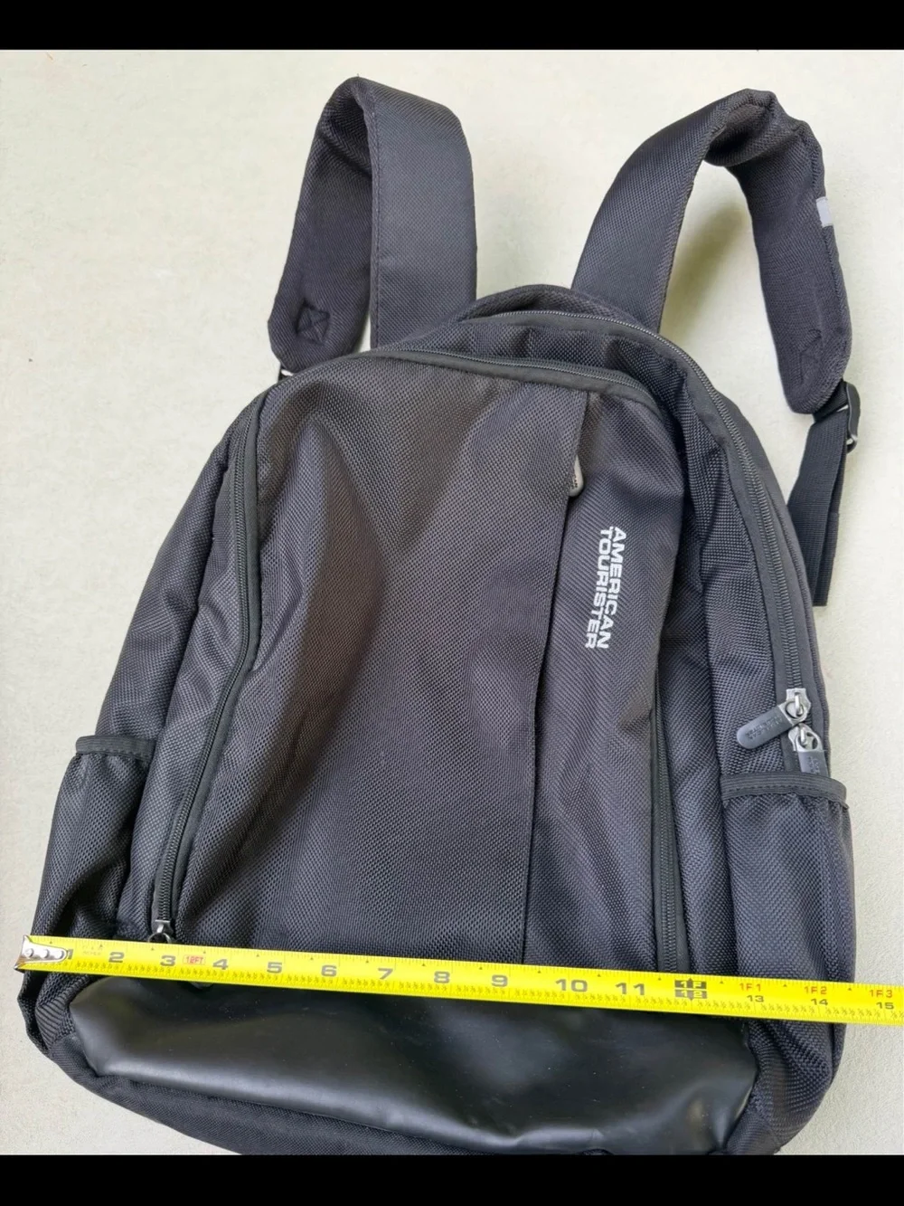 American Tourister Black Backpack with Padded Straps